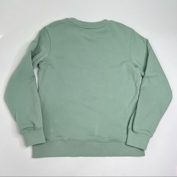 RARE Kenzo Paris Tiger Mint Green Embroidered Organic Terry Crewneck Sweater - Picture 4 of 16